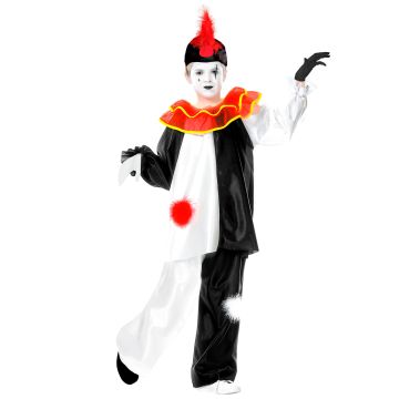 Klassisk pierrot-kostyme for barn