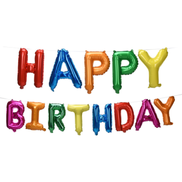 Happy birthday folieballong 36x22 cm