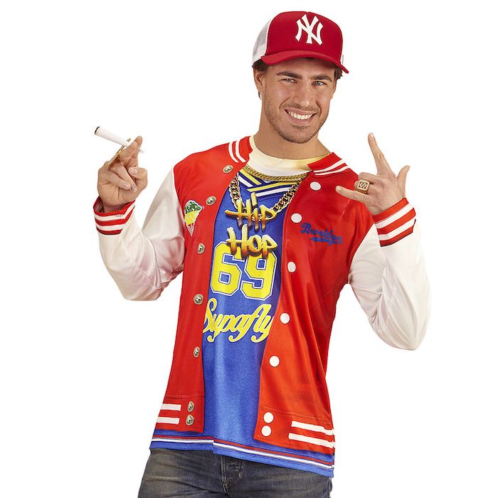 Hip Hop langermet t-skjorte med trykk