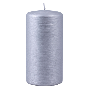 Bloklys sølv 1x - 6x12 cm