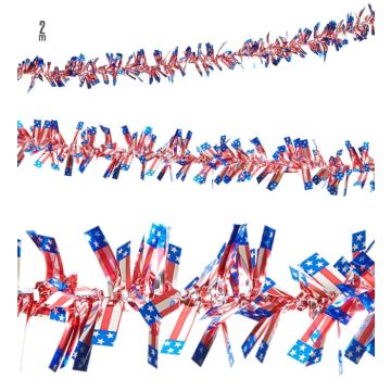 USA lametta girlande - 2 m
