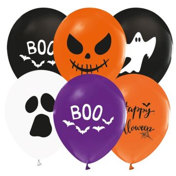 Halloween miks ballonger 6x - 30 cm