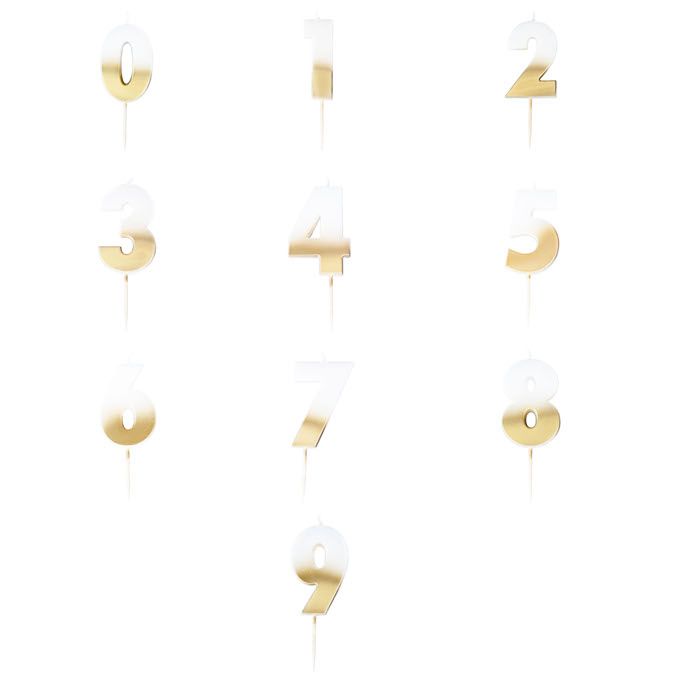 Gull Tal Lys 5x4 cm (Flere variantar)