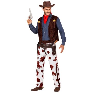 Cowboykostyme med vest og chaps