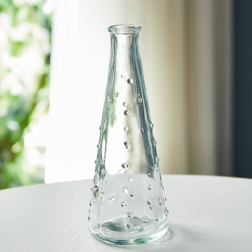 Vase regndråpe glas - 18 cm