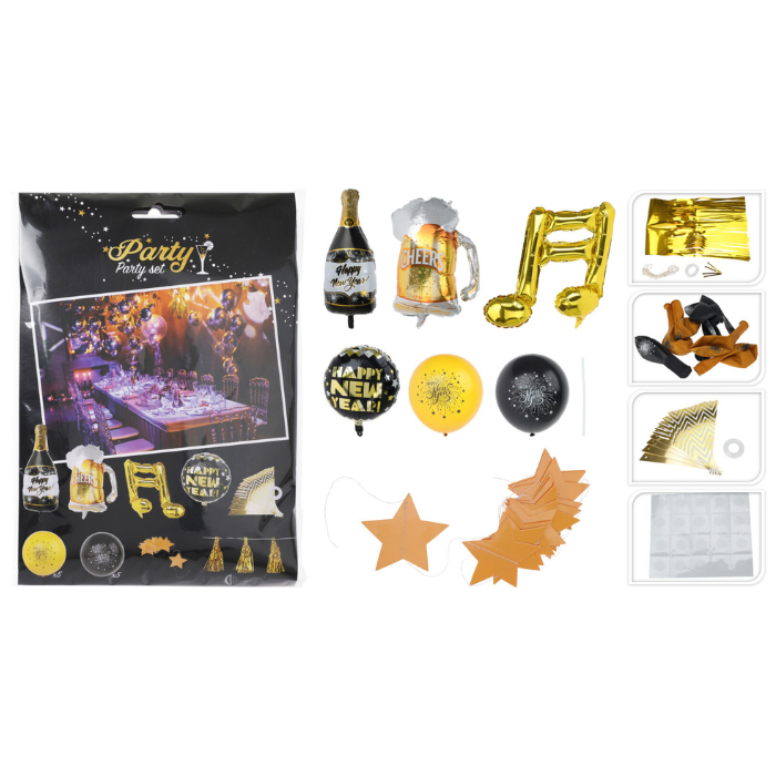 Nytårspynt pakke med 20 dele