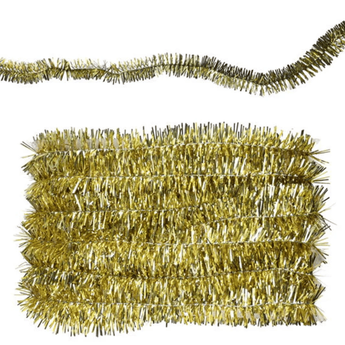 Lametta girlander gull 5 m Det Gamle Apotek