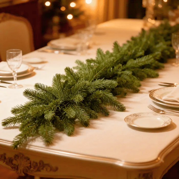 Kunstig gran girlander - 2,7 meter