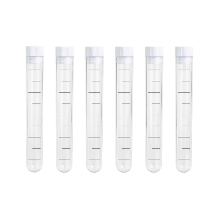 Reagensrør 6x med propp - 13 ml