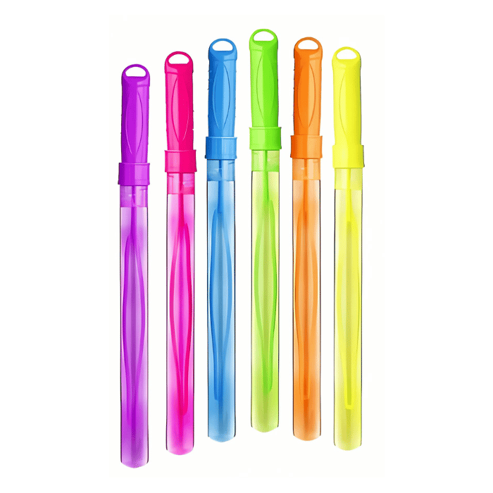 Sæbeboble rør multifarve 6x - 115 ml