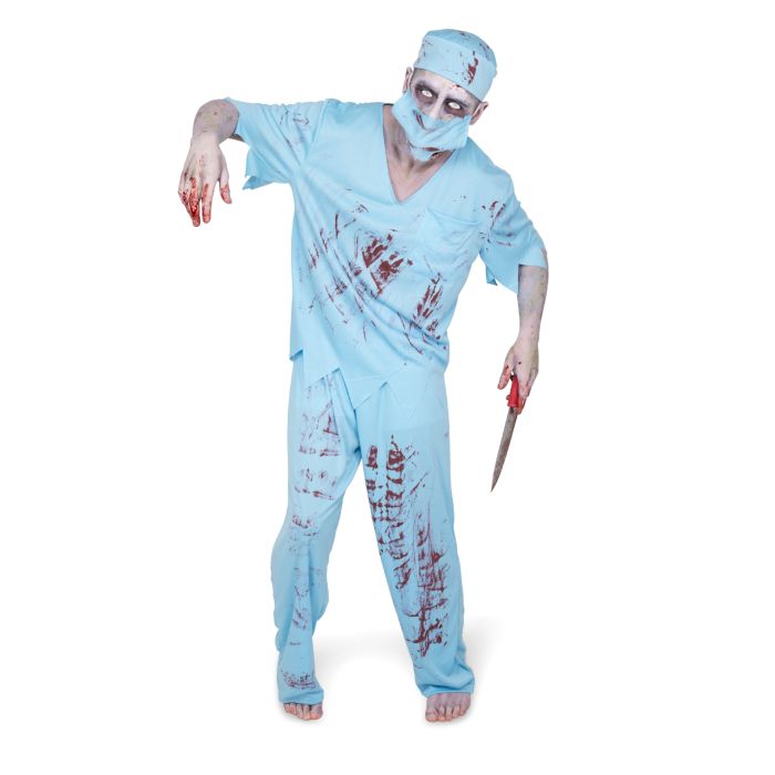 Zombie kirurg kostyme for menn