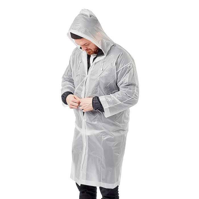 Regnponcho gjennomsiktig one-size i kraftig kvalitet