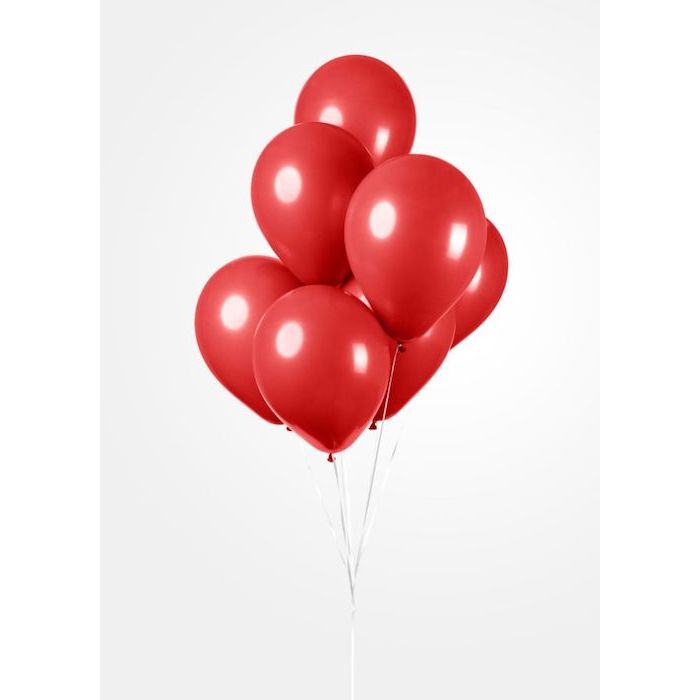 Røde ballonger 100x - 30 cm