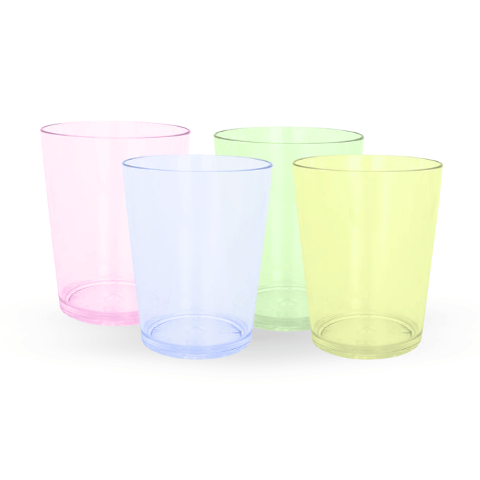 Plastik shotglass fargede gjenvendbare 3 cl 20x