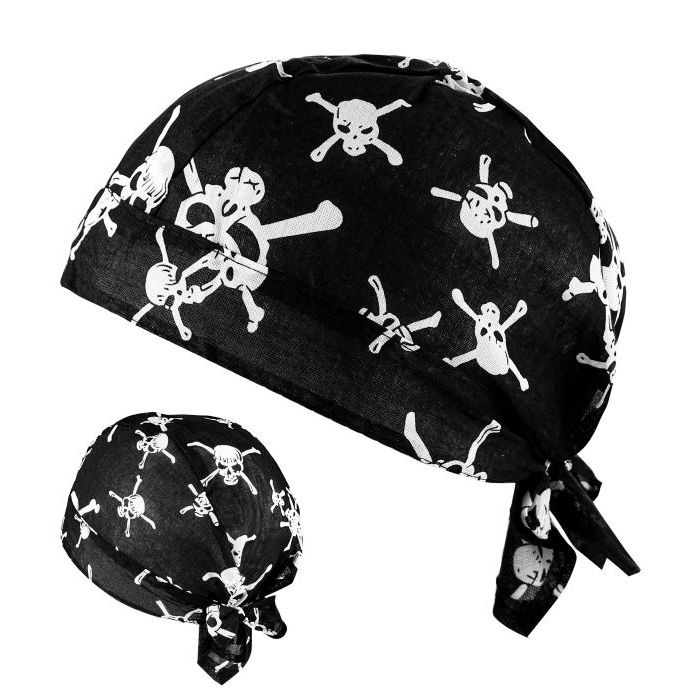 Skalle Bandana Svart