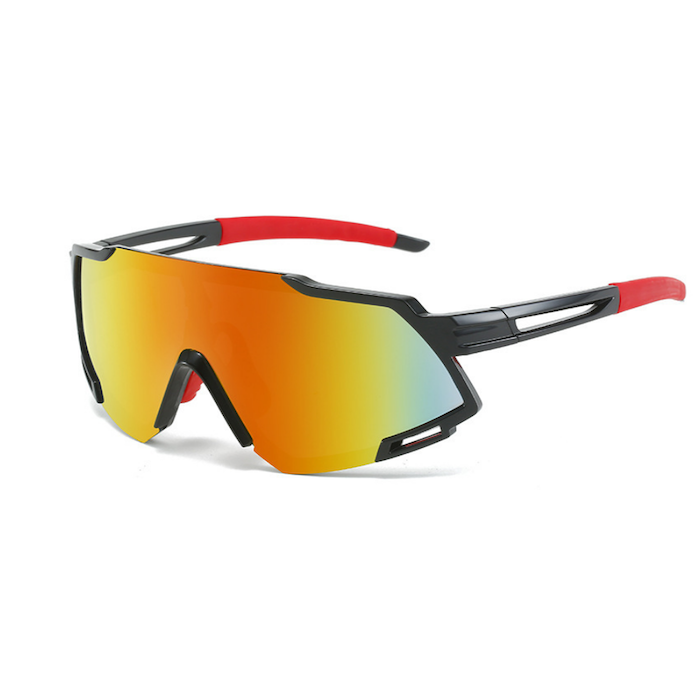 Sportssolbriller raud speilrefleks – onesize