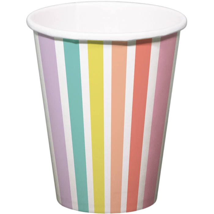Papkrus Med Pastellfarga Striper 6x - 250 ml