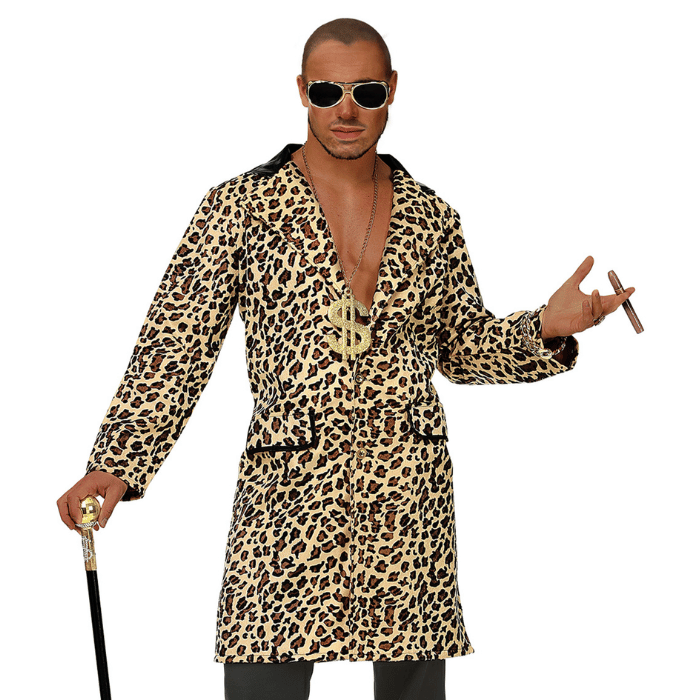 Pimp jakke med leopardmønster
