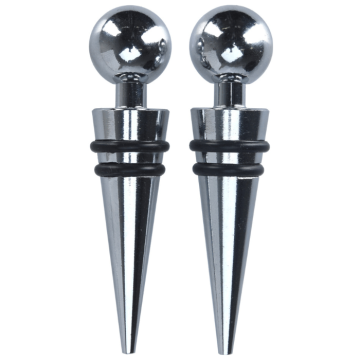Vinstopper krom metall 2x 