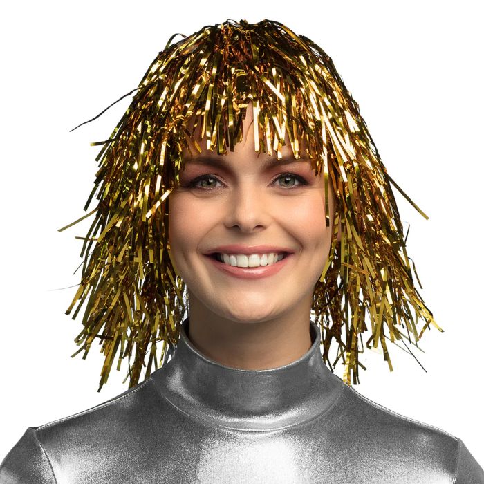 Paryk gull glitter