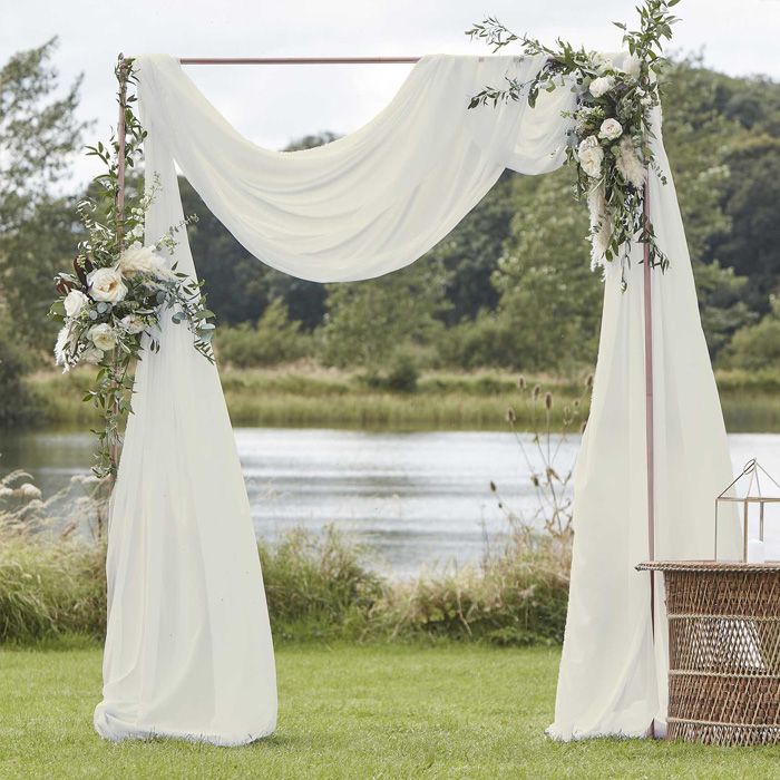 Kvitt Gardin - 2 x 6,2 meter