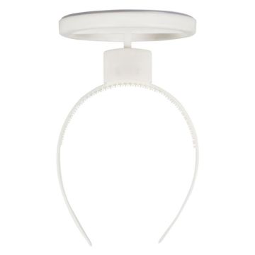 Engel lysande glorie hårbøyle kvit - 20x15,6 cm