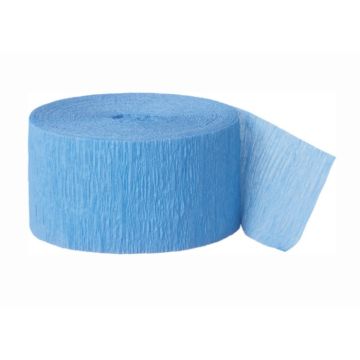 Baby blå Crepe streamer 24m 