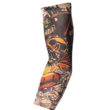 Flerfarga dødninghode tatoveringsærme