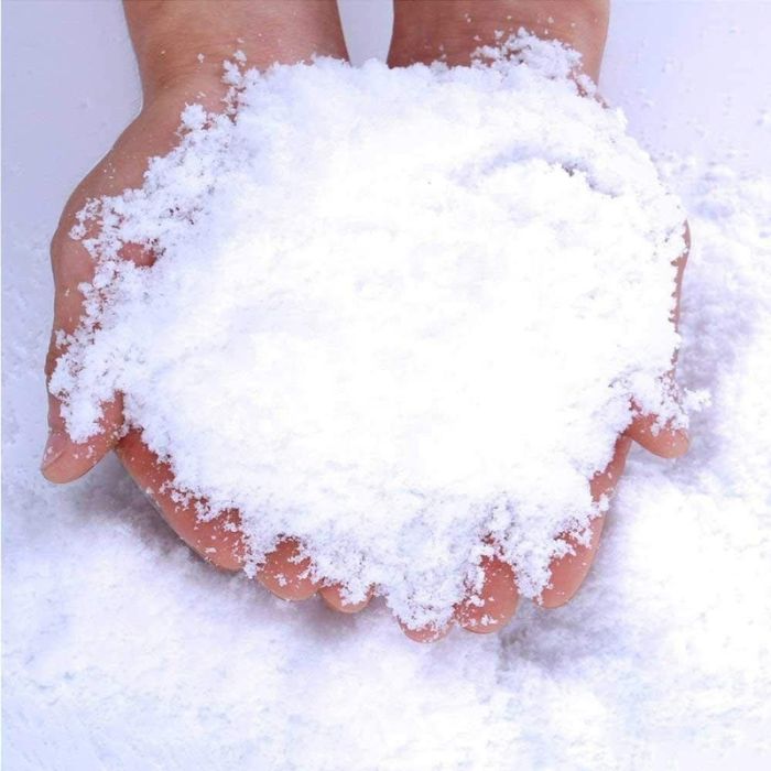Magisk snø 100 gram - 3 liter snø frå pulver til snø