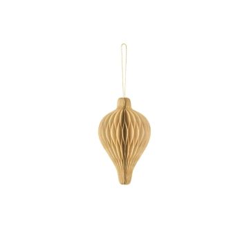 Honeycomb Utsmykking i Beige 12x8 cm