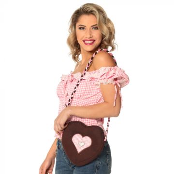 Oktoberfest handveske hjerteforma