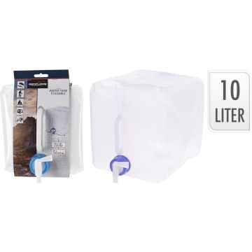 Sammenleggbar vanntank med kran, 10 liter