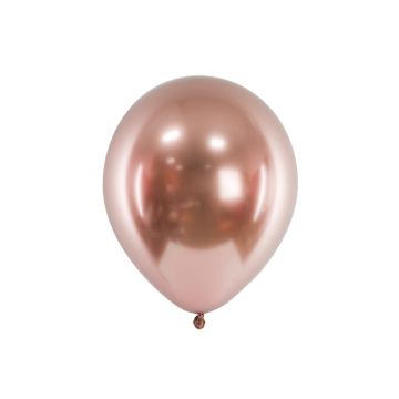 Rose Gold Chrome ballongar 10x - 30 cm