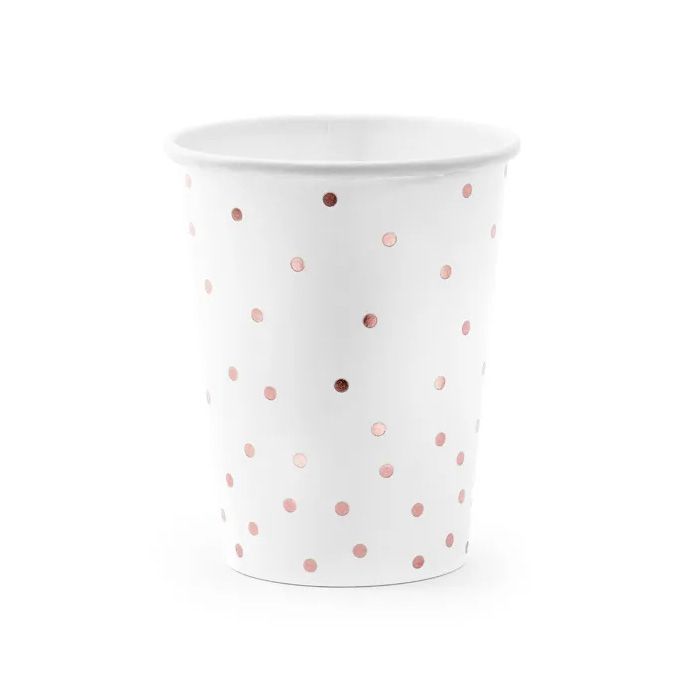 Pappkrus med Polkadottar 6x - 260 ml
