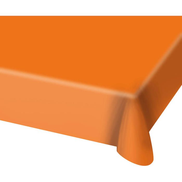 Oransje plastduk - 130x180 cm