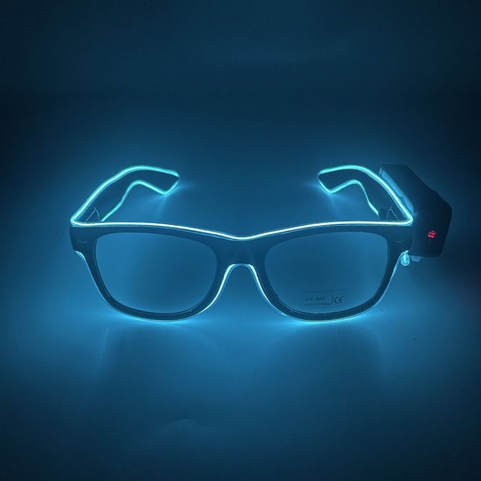 LED-Festbriller - Transparent 