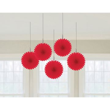 Røde Rosetter 5x - 15,2 cm