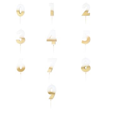 Gull Tal Lys 5x4 cm (Flere variantar)