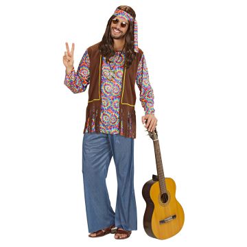 Psykedelisk hippie-kostyme for menn