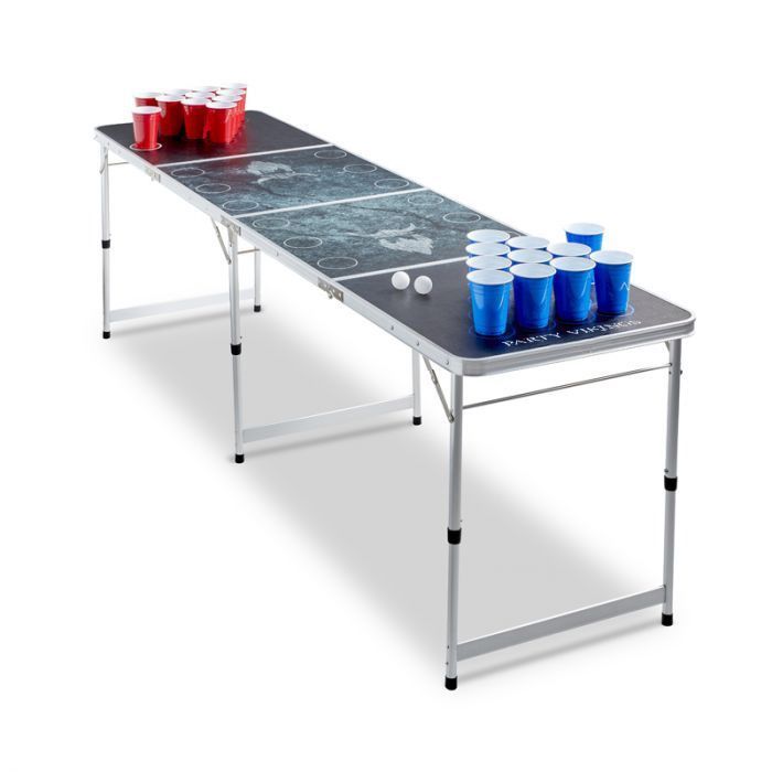 Beer Pong Bord Flip Cup PartyVikings - Offisielle mål