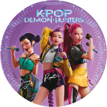 K-Pop Demon Hunters papptallerkener 19,5 cm - 8x