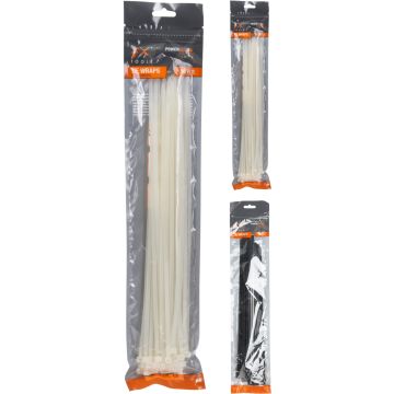 Kabelstrips i nylon, 4,8 x 350 mm, 50 stk