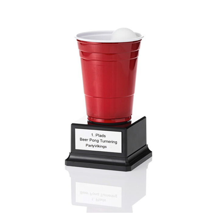 Beer pong pokal nynorsk - 18,5x10 cm