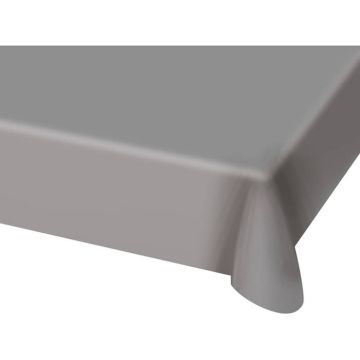Sølv plastduk - 130x180 cm