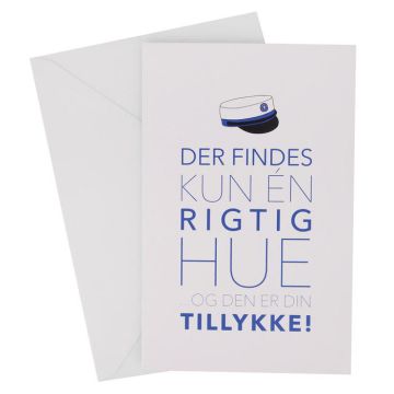 Blå Studentkort Med Konvolutt