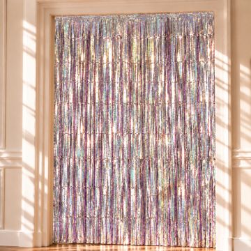 Holografisk Glittergardin - 100 x 240 cm
