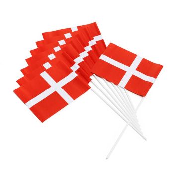 Danmark flag dannebro 10x - 40 cm