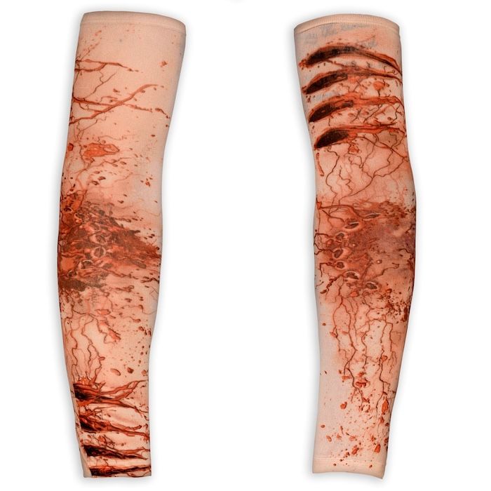 Realistiske blodige armsleeves sår & flakker