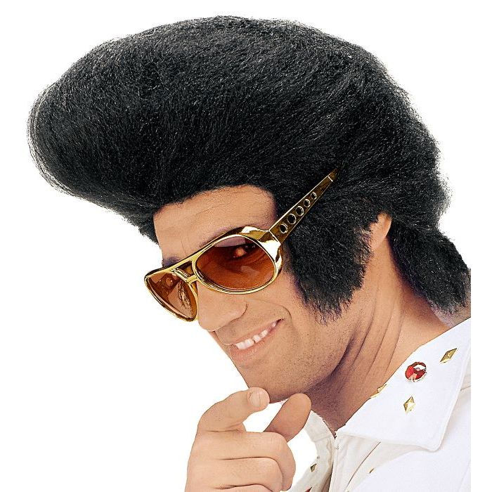 Svart rock'n'roll Elvis parikk