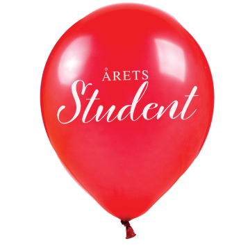 Årets Student Ballonger Raud 10x - 25cm